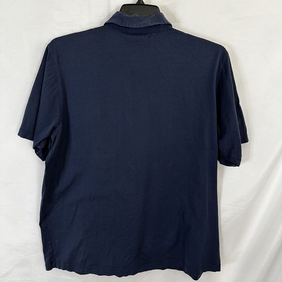 Vintage 80s The Masters Augusta National Golf Shop Mens XL Polo Shirt Blue - Picture 3 of 4